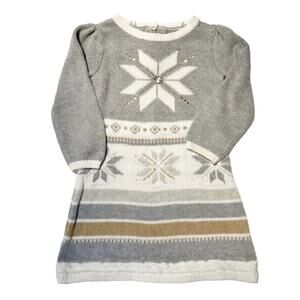 Gymboree Snowflake Sweater Dress Size 2T